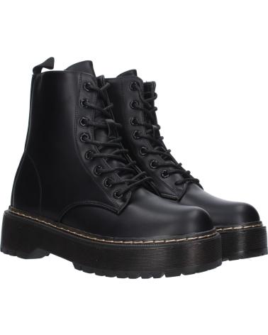 SPORT3PUNTO0 GX259 STIEFELETTEN SCHWARZ MIT SCHNÜRSENKELN UND PLATEAU VARIOS COLORES