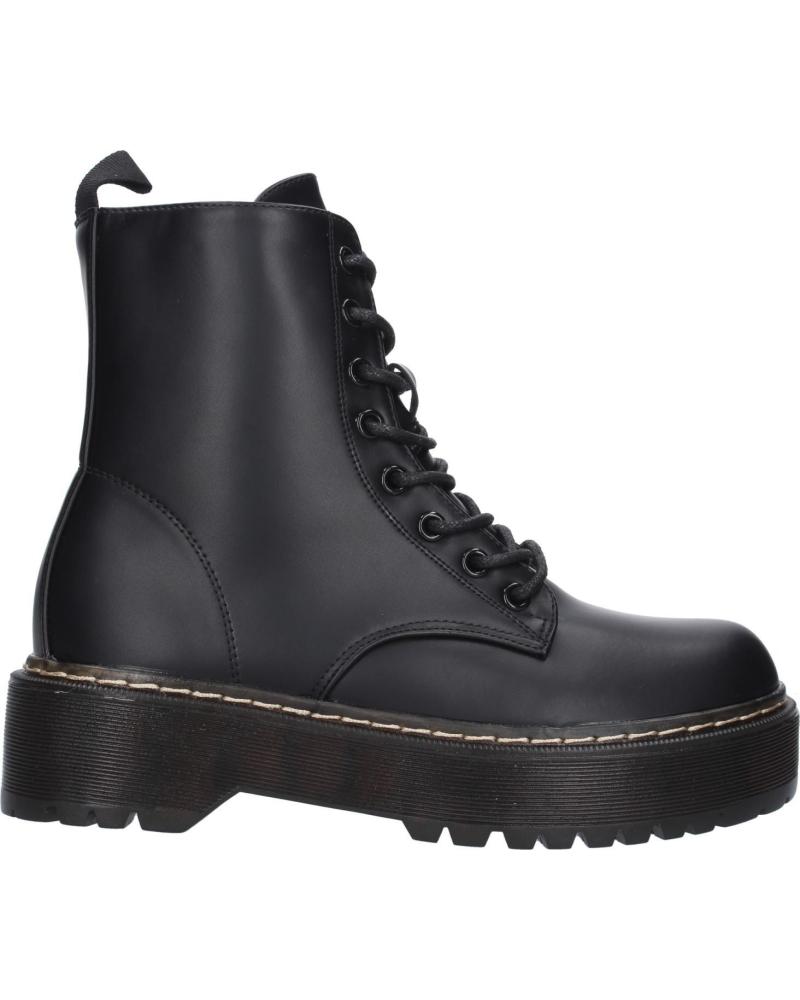 SPORT3PUNTO0 GX259 STIEFELETTEN SCHWARZ MIT SCHNÜRSENKELN UND PLATEAU VARIOS COLORES