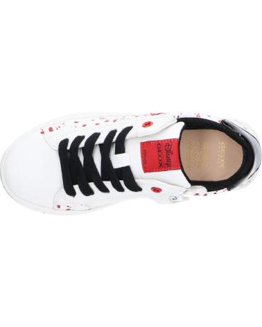 Sportschuhe für Mädchen GEOX J26BDB 000BC J REBECCA C0404 WHITE-BLACK