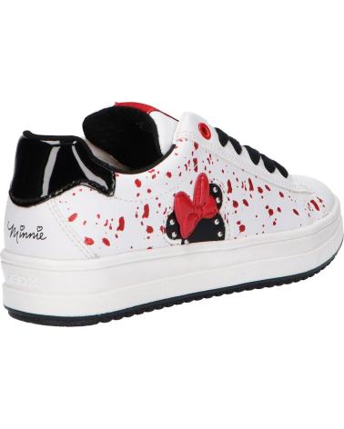 Sportschuhe für Mädchen GEOX J26BDB 000BC J REBECCA C0404 WHITE-BLACK