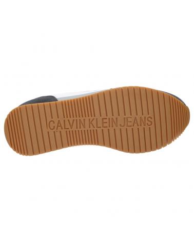 Zapatillas deporte de Hombre CALVIN KLEIN YM0YM005530IW GRIS MERCURIO-NARANJA CORAL - 0IW