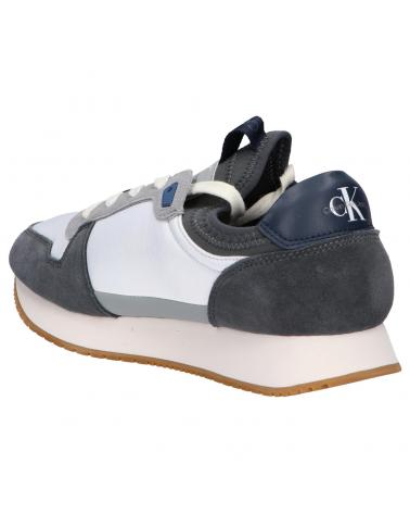 Zapatillas deporte de Hombre CALVIN KLEIN YM0YM005530IW GRIS MERCURIO-NARANJA CORAL - 0IW