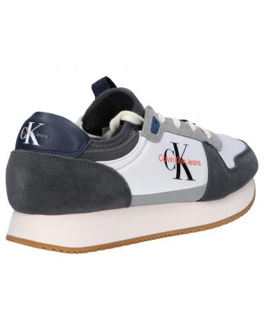 Zapatillas deporte de Hombre CALVIN KLEIN YM0YM005530IW GRIS MERCURIO-NARANJA CORAL - 0IW
