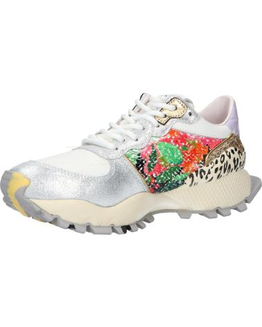 Deportivas de Mujer EXE 134-350 LEATHER SILVER MULTICOLOR