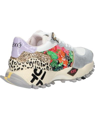 Deportivas de Mujer EXE 134-350 LEATHER SILVER MULTICOLOR