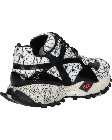 Sneaker für Damen EXE 134-102 STRASS WHITE BLACK