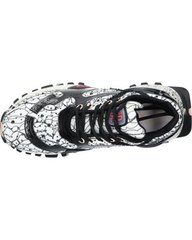 Sneaker für Damen EXE 134-102 STRASS WHITE BLACK