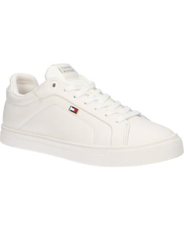 Deportivas de Mujer TOMMY HILFIGER FW0FW08327 ICON COURT SNEAKER FLAG Z00 IVORY PETAL