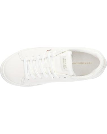 Deportivas de Mujer TOMMY HILFIGER FW0FW08327 ICON COURT SNEAKER FLAG Z00 IVORY PETAL