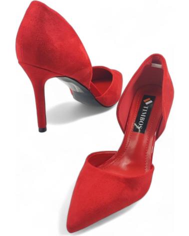 Zapatos de Mujer TIMBOS SALON TACON VESTIR MUJER 131024 ROJO