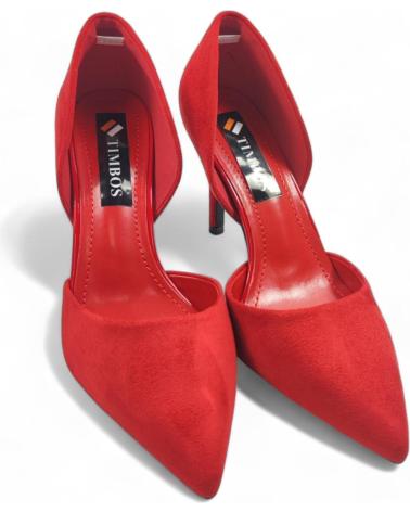 Zapatos de Mujer TIMBOS SALON TACON VESTIR MUJER 131024 ROJO