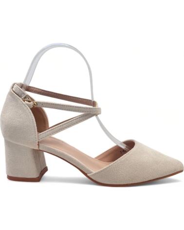 Zapatos de tacón de Mujer TIMBOS SANDALIA TACON VESTIR DE MUJER APRICOT 131021 BEIGE