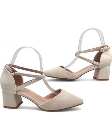 Zapatos de tacón de Mujer TIMBOS SANDALIA TACON VESTIR DE MUJER APRICOT 131021 BEIGE