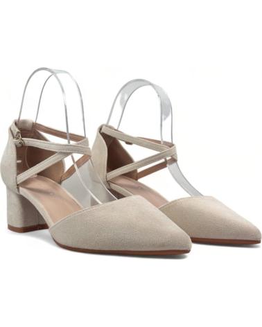 Zapatos de tacón de Mujer TIMBOS SANDALIA TACON VESTIR DE MUJER APRICOT 131021 BEIGE