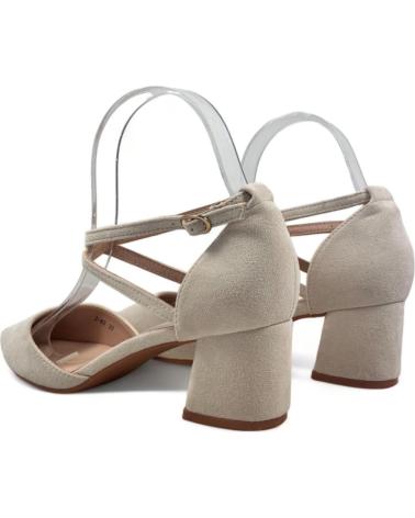 Zapatos de tacón de Mujer TIMBOS SANDALIA TACON VESTIR DE MUJER APRICOT 131021 BEIGE