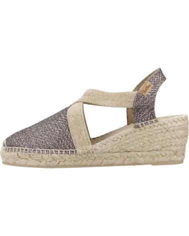 Sandalen für Damen TONI PONS ALPARGATAS MUJER MODELO TRITONT COLOR PLATA FOSC