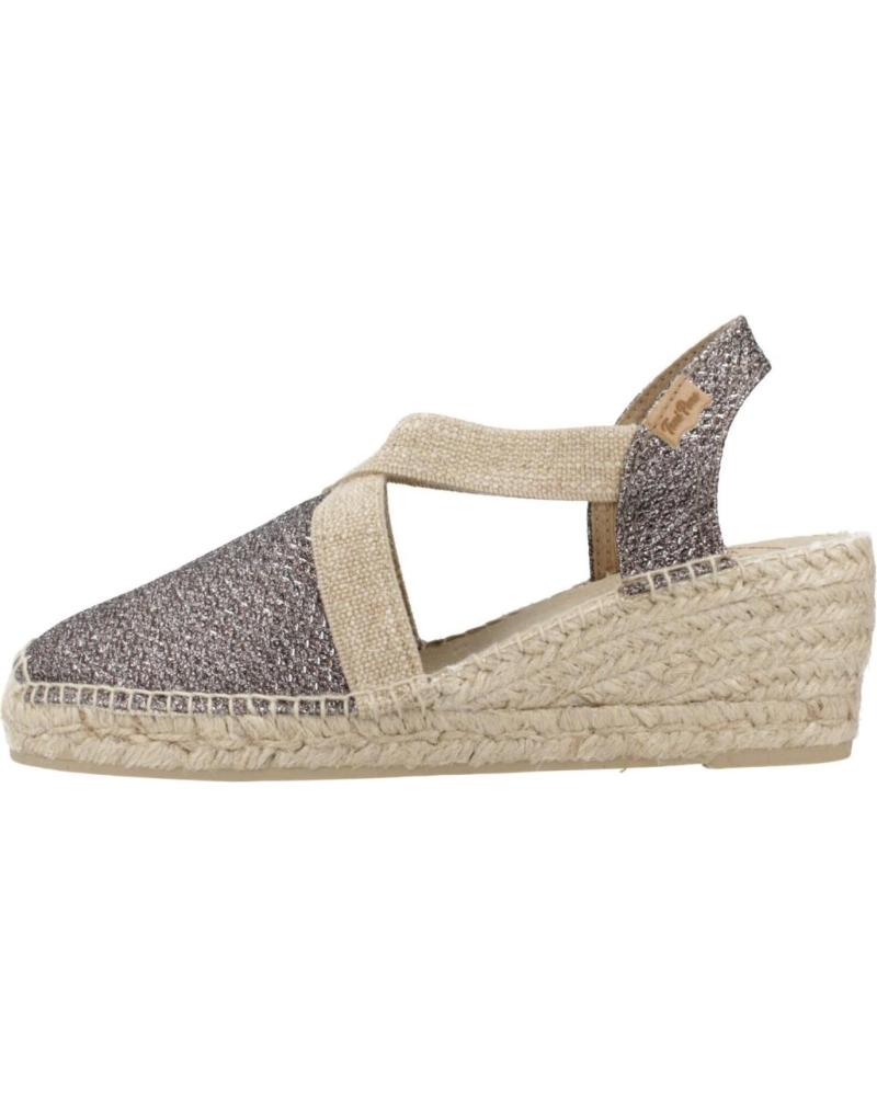Sandalen für Damen TONI PONS ALPARGATAS MUJER MODELO TRITONT COLOR PLATA FOSC