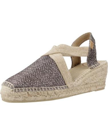 Sandalen für Damen TONI PONS ALPARGATAS MUJER MODELO TRITONT COLOR PLATA FOSC