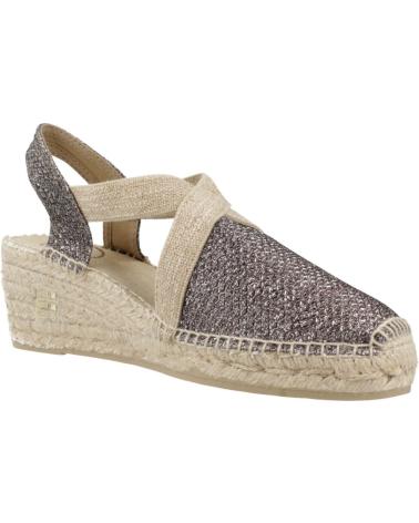 Sandalen für Damen TONI PONS ALPARGATAS MUJER MODELO TRITONT COLOR PLATA FOSC