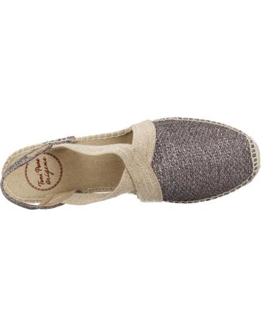 Sandalen für Damen TONI PONS ALPARGATAS MUJER MODELO TRITONT COLOR PLATA FOSC