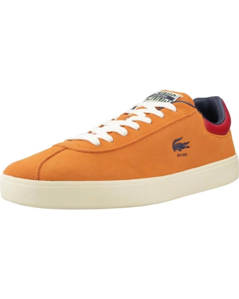 LACOSTE SNEAKERS BASESHOT 49SMA0098AOY ARANCIONE UOMO ORGYLW