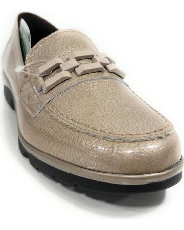 Halbschuhe für Damen PITILLOS MOCASIN PIEL CUNA CADENA MUJER BEIGE