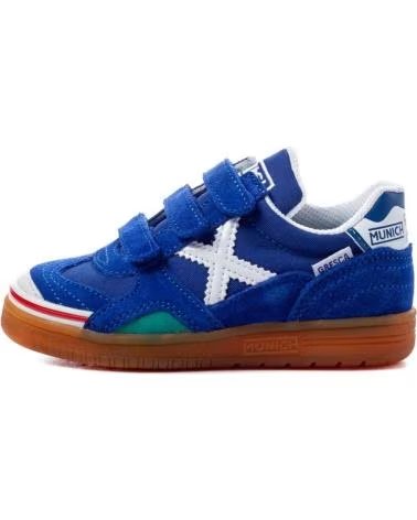 MUNICH GRESCA KID VELCRO 1508605 CHAUSSURES DE FUTSAL BLEUES À VELCRO AZUL