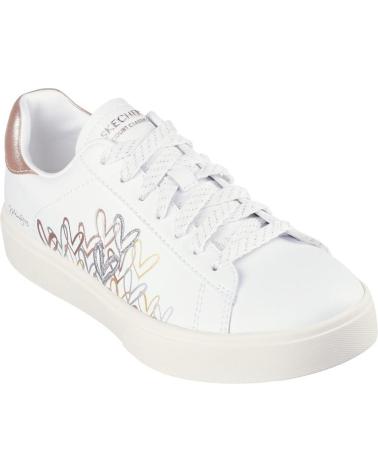 Sportivo per Donna SKECHERS 185129-WMLT EDEN LX-GLEMAING HEARTS WHITE-GOLD