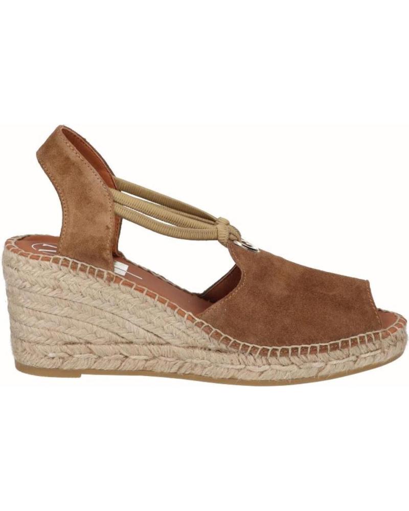 Sandales pour Femme VIGUERA ALPARGATA 2143 VITELO WHISKY DE MARRóN