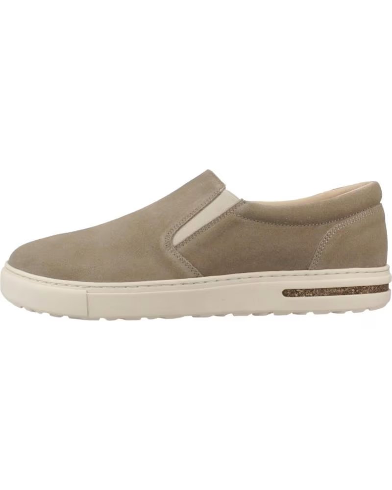 MOKASSINS CALLAN SUEDE LEATHER TAUPE BIRKENSTOCK