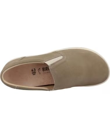 MOKASSINS CALLAN SUEDE LEATHER TAUPE BIRKENSTOCK