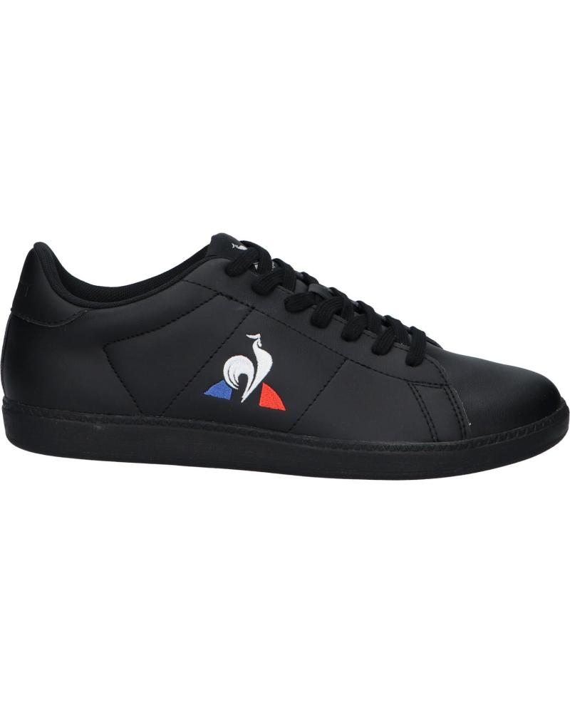 Sneaker für Herren und Damen und Mädchen und Junge LE COQ SPORTIF  2423205 COURTSET 2 TRIPLE BLACK NEGRO