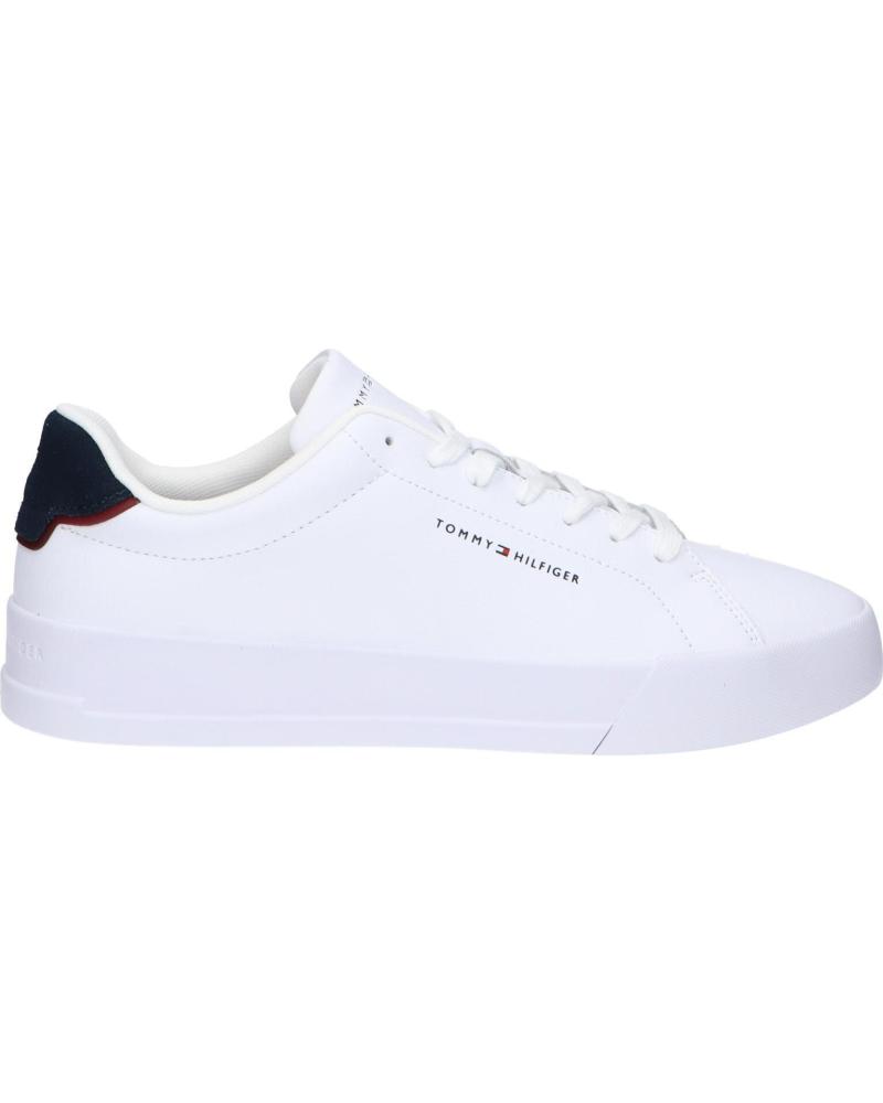 TOMMY HILFIGER FM0FM05367 COURT LTH DETAIL ESS 0LD WHITE-DESERT SKY