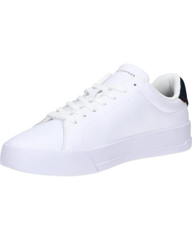 TOMMY HILFIGER FM0FM05367 COURT LTH DETAIL ESS 0LD WHITE-DESERT SKY