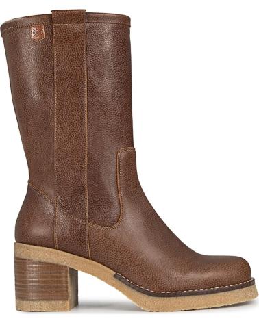 Boots für Damen POPA BOTAS DE MUJER DE PIEL MENGER MARRON CON TACON MEDIO MARRóN