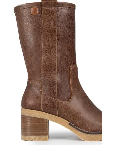 Bottes pour Femme POPA BOTAS DE MUJER DE PIEL MENGER MARRON CON TACON MEDIO MARRóN