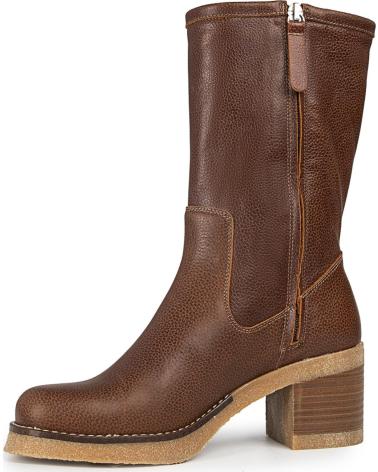 Bottes pour Femme POPA BOTAS DE MUJER DE PIEL MENGER MARRON CON TACON MEDIO MARRóN