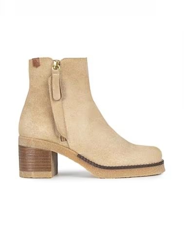 Botins de Mulher POPA BOTINES DE MUJER DE PIEL BILLY CON TACON BAJO ARENA