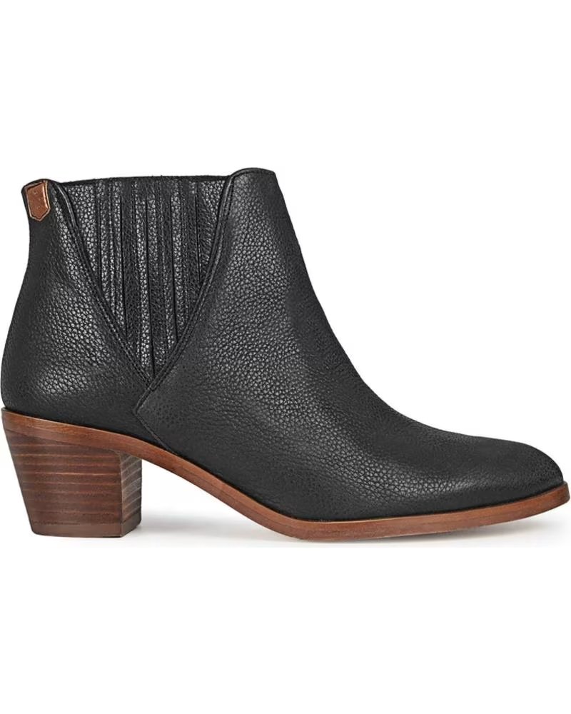 Botins de Mulher POPA BOTINES DE MUJER DE PIEL CLARISA CON TACON BAJO NEGRO