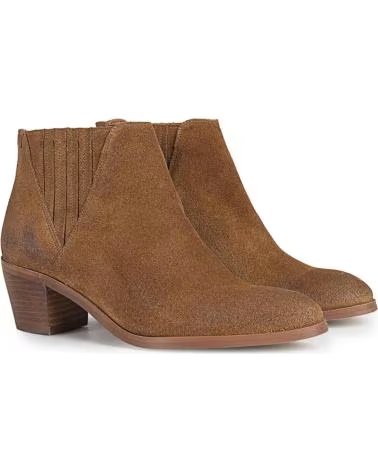 Botins de Mulher POPA BOTINES DE MUJER DE PIEL CLARISA CON TACON BAJO CUERO