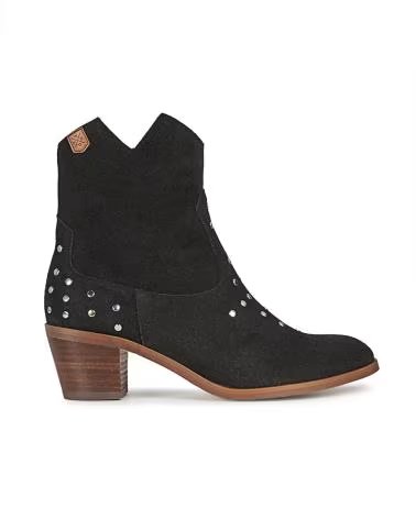 Stivaletti per Donna POPA BOTINES DE MUJER ESTILO COWBOY MILAN TACHAS CON TACON NEGRO