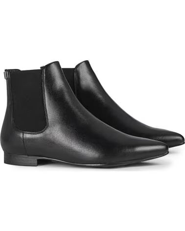 Stivaletti per Donna POPA BOTINES DE MUJER ANGELA PIEL PLANOS CON PUNTERA FINA NEGRO