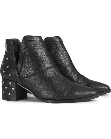 Stivaletti per Donna POPA BOTINES DE MUJER DE PIEL AZHARA CON TACON BAJO NEGRO