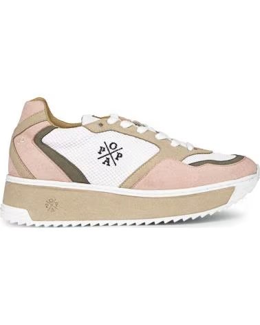 Woman Trainers POPA ZAPATILLAS DE MUJER ALMANZOR PIEL SUELA DENTADA VERDE
