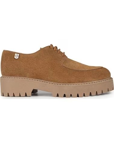 Schuhe für Damen POPA BLUCHER DE MUJER CERVANTES SERRAJE CON SUELA TRACK CUERO