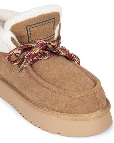 Botins de Mulher POPA BOTINES BAJO DE ESTILO AUSTRALIANOS OMA SERRAJE CUERO