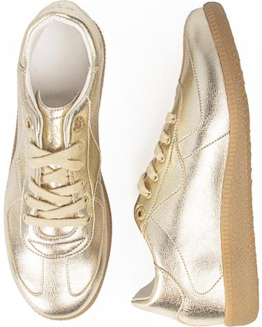 Deportivas de Mujer POPA SNEAKER IMPERIAL LAMINADO PLATINO ORO