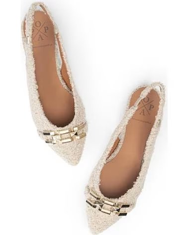 Sabrinas de Mulher POPA BAILARINA DESTALONADA VERO BORREGUILLO BEIGE