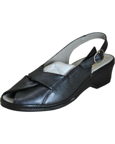 Woman Sandals LUMEL GUANT LUMEL 4X-498 CLAMIRA SANDALIA ANATOMICA ANCHO ESPECIAL BLUE BLUE METAL 12222