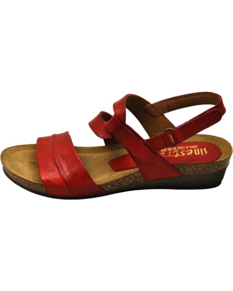 Woman Sandals SINESTRESS - SANDALIAS DE MUJER PLANTILLA GEL SUELA DE GO ROJO
